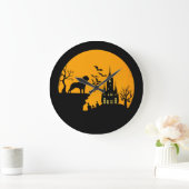 Rottweiler Halloween Große Wanduhr (Zuhause)