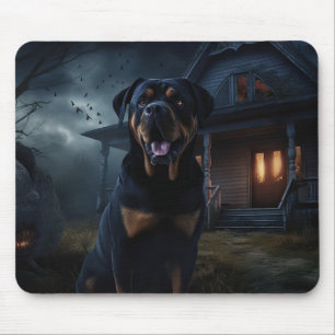 Rottweiler Halloween Gruselig Mousepad