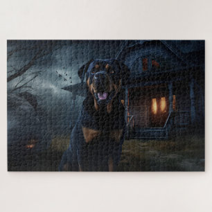 Rottweiler Halloween Gruselig Puzzle