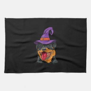 Rottweiler halloween Hundeschrei lustiges Geschenk Geschirrtuch