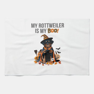 Rottweiler Halloween-Kostüm  Mein Rottweiler ist m Geschirrtuch