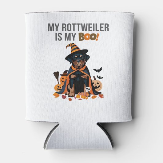 Rottweiler Halloween Kostüm Mein Rottweiler ist Me Dosenkühler (Vorderseite)