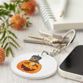 Rottweiler Halloween Schlüsselanhänger (Vorderseite rechts)