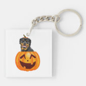 Rottweiler Halloween Schlüsselanhänger (Rückseite)