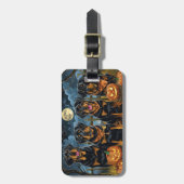 Rottweiler Halloween Spooky Gepäckanhänger (Vorderseite vertikal)