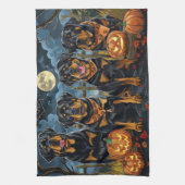 Rottweiler Halloween Spooky Geschirrtuch (Vertikal)