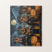 Rottweiler Halloween Spooky Puzzle (Vertikal)