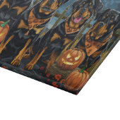 Rottweiler Halloween Spooky Schneidebrett (Ecke)