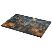 Rottweiler Halloween Spooky Schneidebrett (Ecke)