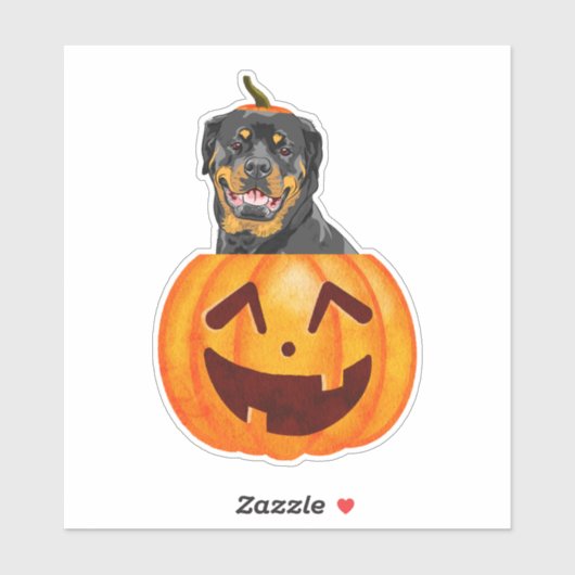 Rottweiler Halloween Sticker (Blatt)