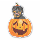 Rottweiler Halloween Sticker (Vorderseite)