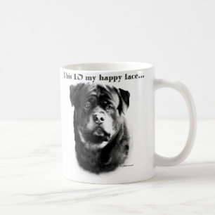Rottweiler Happy Face Kaffeetasse