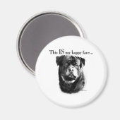 Rottweiler Happy Face - Magnet (Vorderseite/Rückseite)