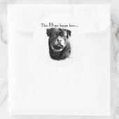 Rottweiler Happy Face Sticker (Tasche)