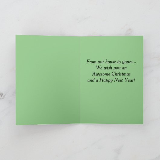 Rottweiler Happy Holidays Karte (Innenseite)