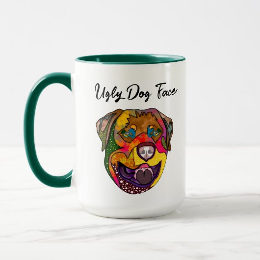 Rottweiler hässlicher Hund Tasse (Links)