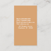 Rottweiler Haustier Groomer/Tierärztin/Sitze Visitenkarte (Rückseite)