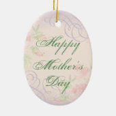 Rottweiler Herz Mama Keramik Ornament (Hinten)