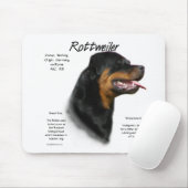 Rottweiler History Design Mousepad (Mit Mouse)