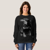 Rottweiler Hund 35 Sweatshirt (Vorne ganz)