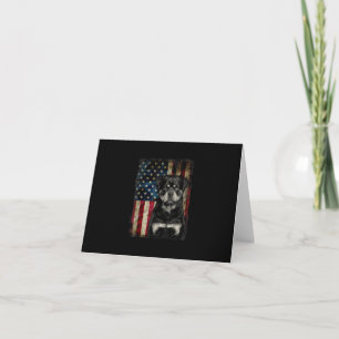 Rottweiler Hund 4. july amerikanischer Fahnenpatri