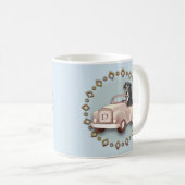 Rottweiler Hund Autofahren Tasse (VorderseiteRechts)