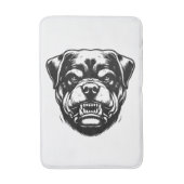 Rottweiler Hund Badematte (Vorderseite Vertikal)