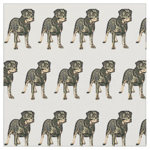 Rottweiler Hund Custom Fabric Stoff