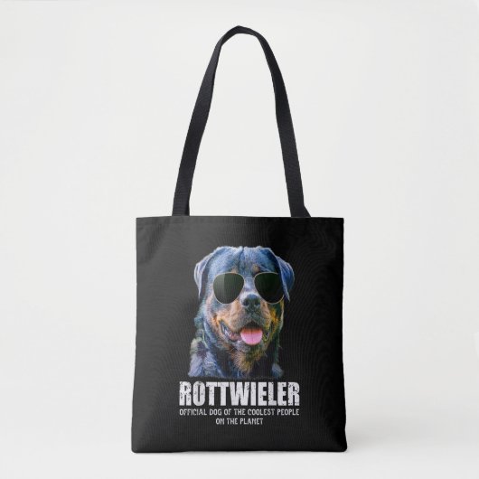 Rottweiler Hund der Coolststen Menschen auf dem Pl Tasche (Vorderseite)