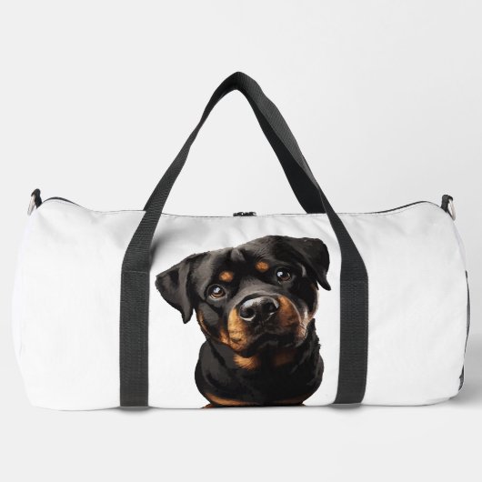 Rottweiler Hund Duffle Bag (Vorderseite)