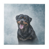 Rottweiler Hund Fliese (Vorderseite)