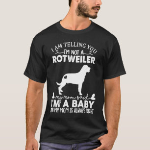 Rottweiler Hund für Frauen Mama Mama Baby Hund T-Shirt