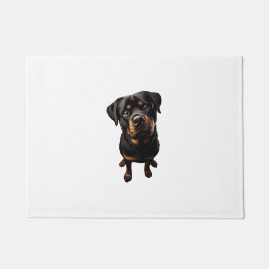 Rottweiler Hund Fußmatte (Vorderseite)