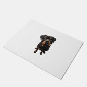Rottweiler Hund Fußmatte (Schrägansicht)