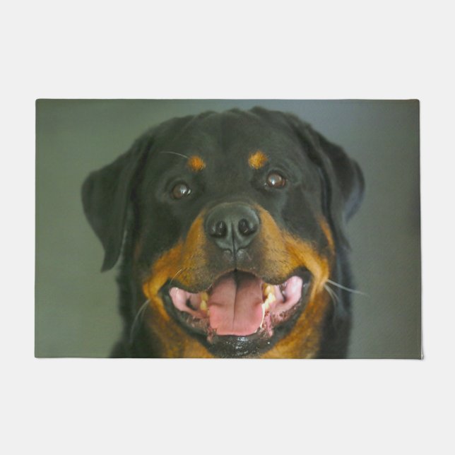 Rottweiler Hund. Fußmatte (Vorderseite)