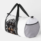 Rottweiler-Hund Gesicht Duffle Bag (Rechte Ecke)