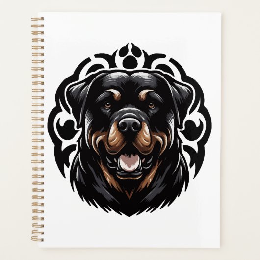 Rottweiler-Hund Gesicht Planer (Vorderseite)