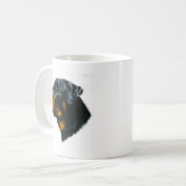 rottweiler Hund Kaffeetasse (Vorderseite Links)