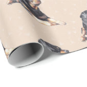 Rottweiler Hund Kunst-Geschenk Geschenkpapier (Rolleneckpunkt)