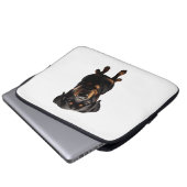 Rottweiler Hund Laptopschutzhülle (Vorne Knopf)
