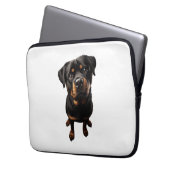 Rottweiler Hund Laptopschutzhülle (Vorderseite Links)