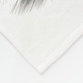 Rottweiler Hund Mama Floral Fleecedecke (Ecke)