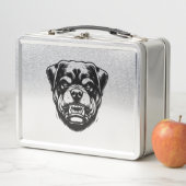 Rottweiler Hund Metall Brotdose (Beispiel)