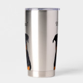 Rottweiler Hund Monogramm Hund Vater Züchter Thermobecher (Links)