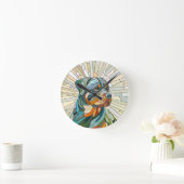 Rottweiler-Hund - Mosaikkunst Runde Wanduhr (Zuhause)