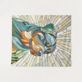 Rottweiler-Hund - Mosaikkunst Wandteppich (Vorderseite (Horizontal))