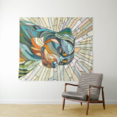 Rottweiler-Hund - Mosaikkunst Wandteppich (Beispiel (Horizontal))