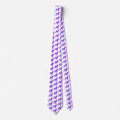 Rottweiler Hund Niedlich Rosa Silhouette Weiße Nec Krawatte (Vorderseite)