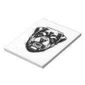 Rottweiler Hund Notizblock (Rotiert)