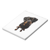 Rottweiler Hund Notizblock (Rotiert)